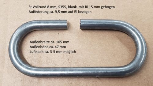 Rohrbiegerei CNC-Dornbiegen St-Vollrund 8 mm Ri 15 mm