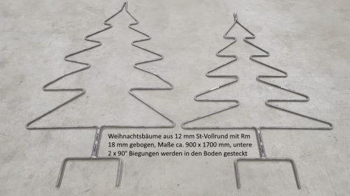 Rohrbiegerei CNC-Dornbiegen St-Vollrund 12mm, Weeihnachtbaum